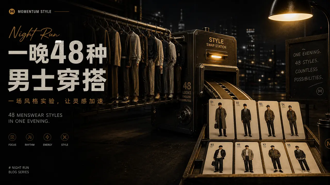ai模特带服装换款实测：男装店一晚过完48个款