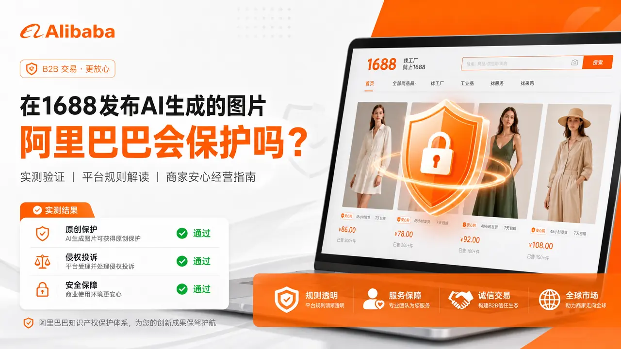 阿里保护ai模特图吗？1688源头工厂店的实测和做法