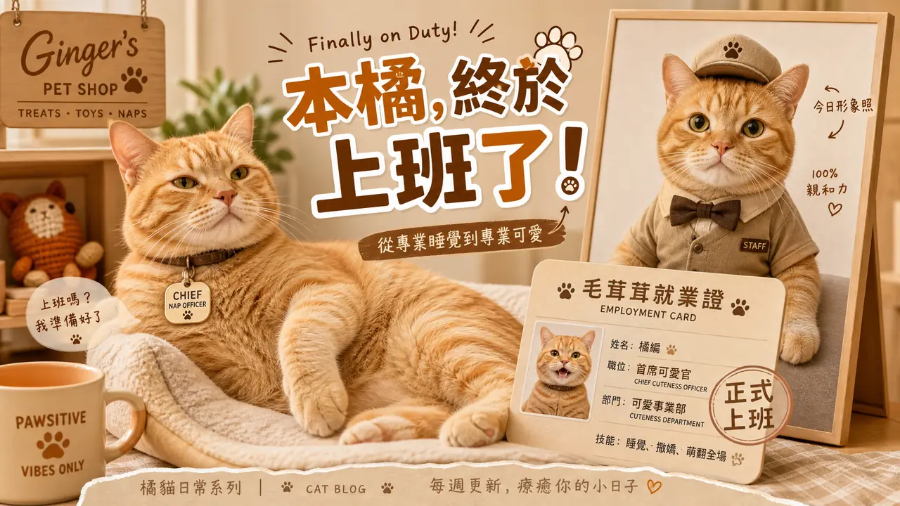 猫咪ai变模特全过程：店里那只橘猫总算上岗了