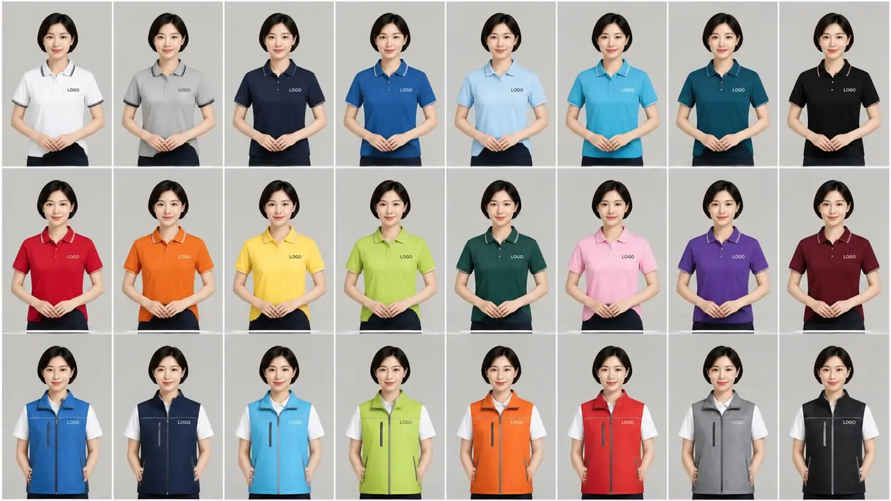 模特换装ai搭建：让同一个模特穿完30款团服