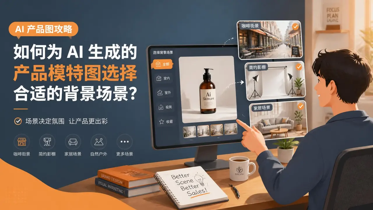 ai作图模特背景怎么选？淘宝新店主的换景笔记