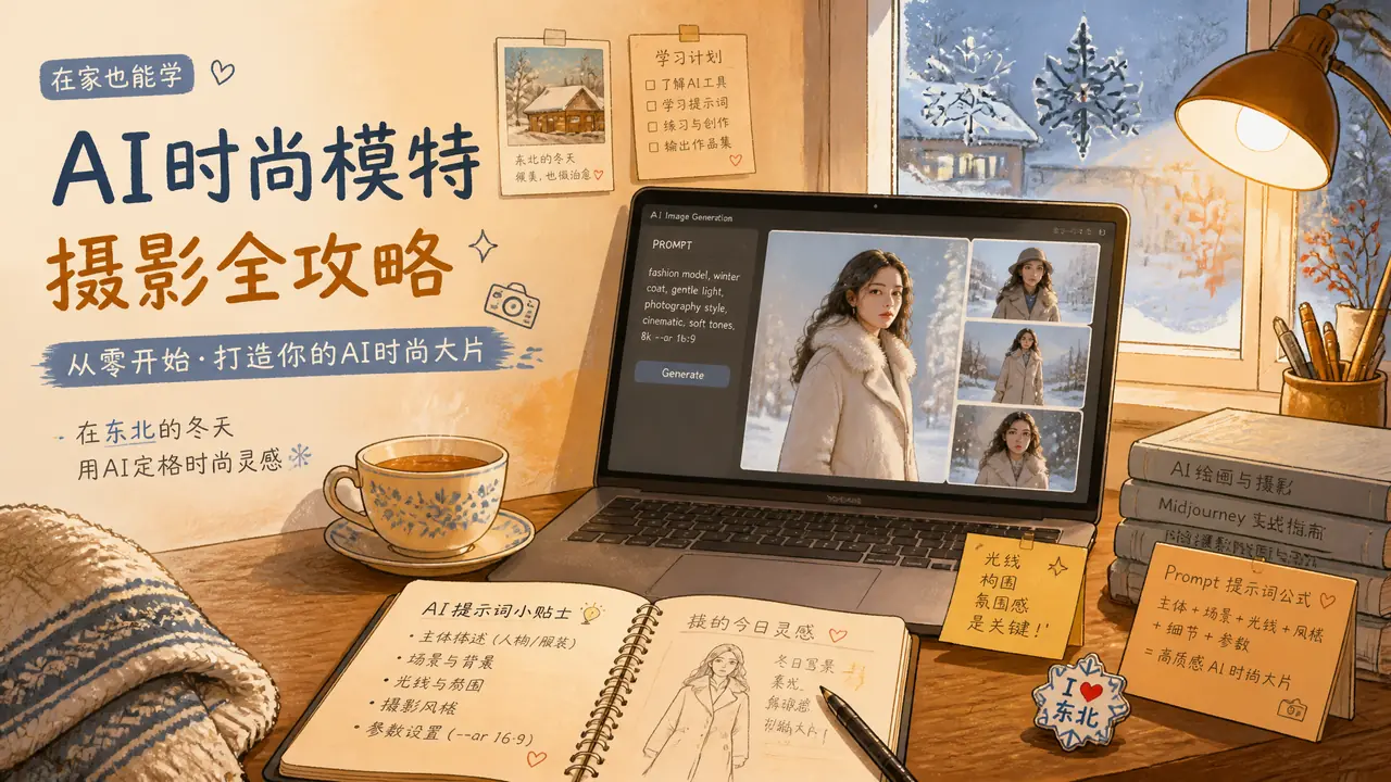 辽宁ai模特学习从哪入门？沈阳宝妈两个月上手记录