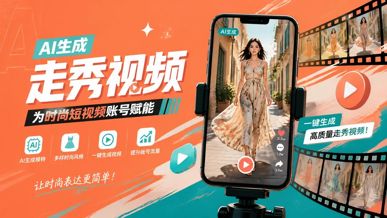 模特走路ai视频能做多真？服装短视频运营实测