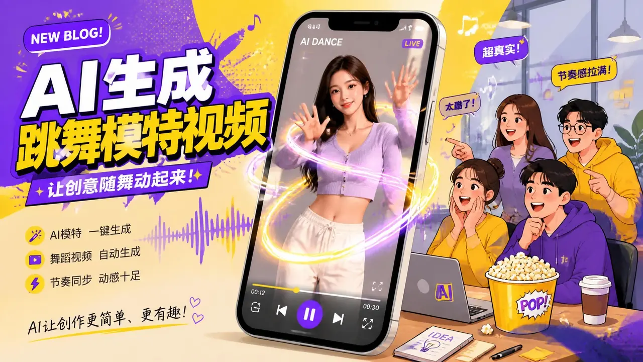 模特ai跳舞视频能上带货号吗？内容组长的实测记录