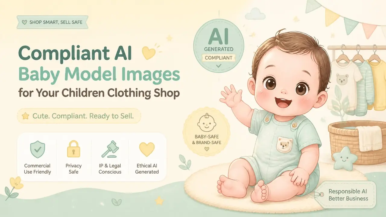 ai可爱宝宝模特图怎么出：童装店主的合规做法与边界