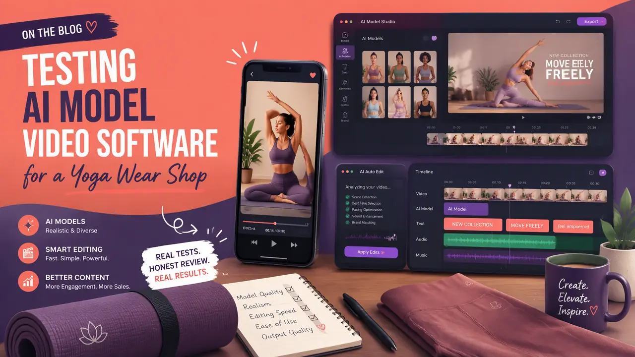 模特视频ai软件实测：瑜伽服店主的三类工具踩坑记
