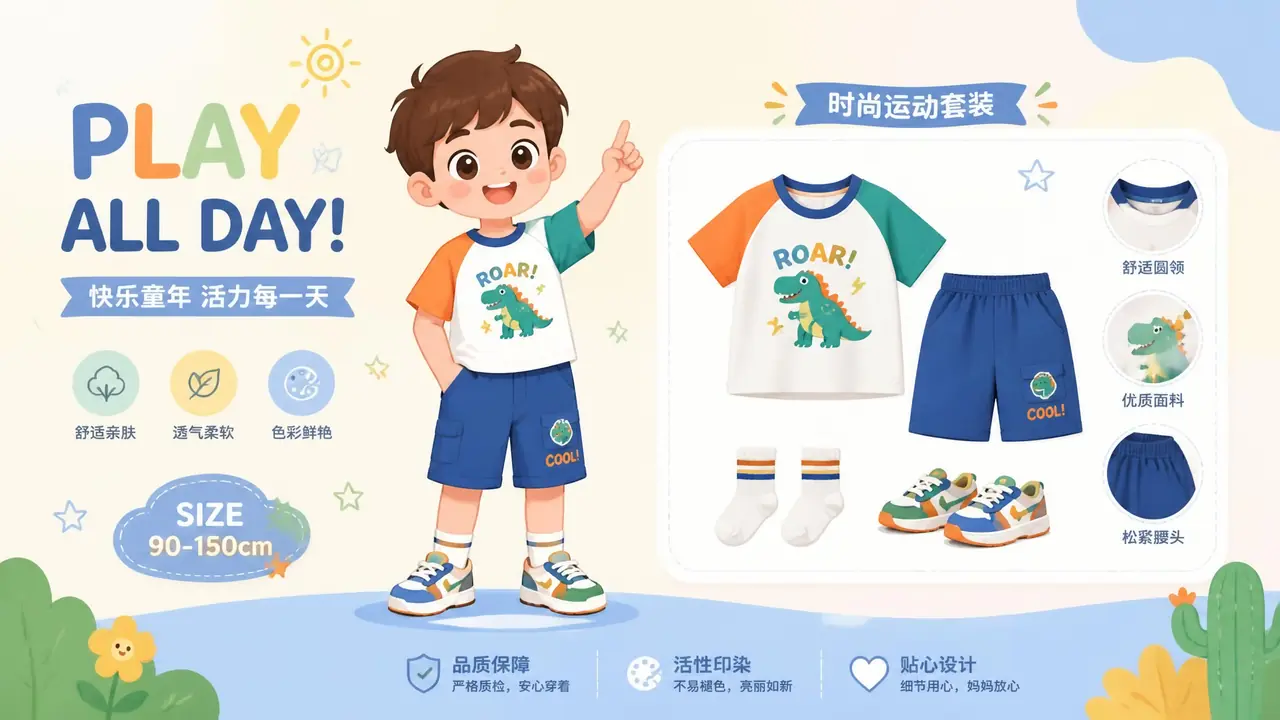 小孩模特照ai怎么弄？童装店主安全做法实测