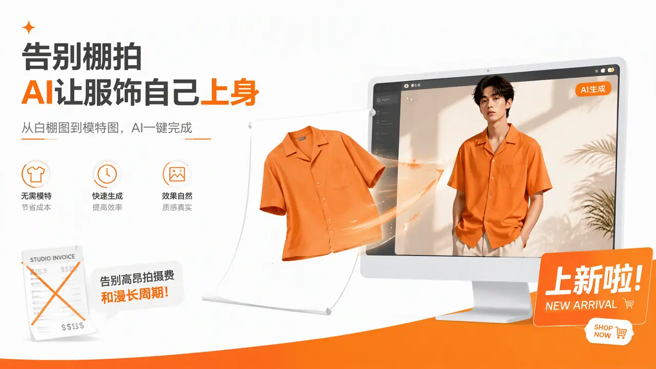 无需模特摄影ai出新品图怎么弄？服装电商卖家上新拍图实测与翻车记录
