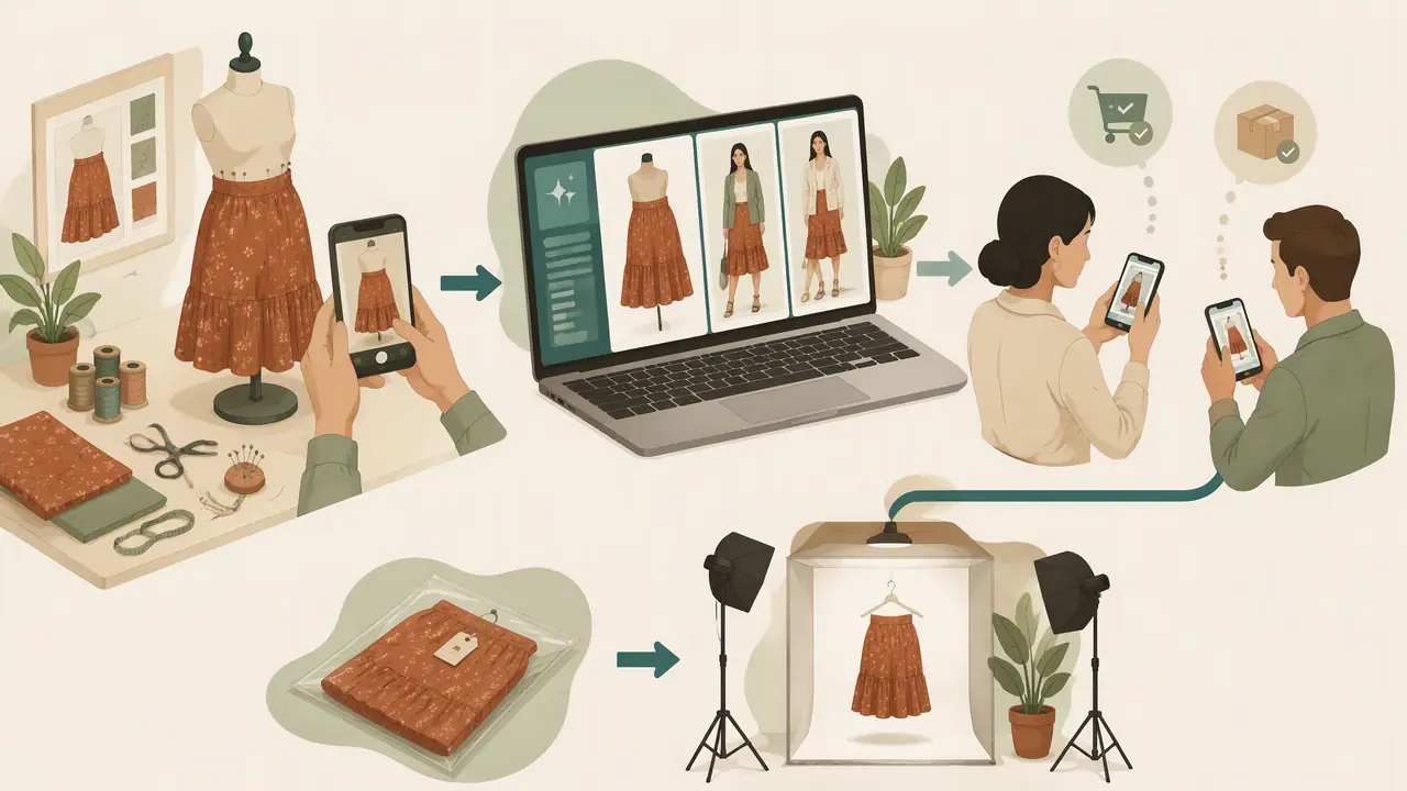 ai服装生产模特怎么用在打样阶段？砍掉七成样衣拍摄的新流程