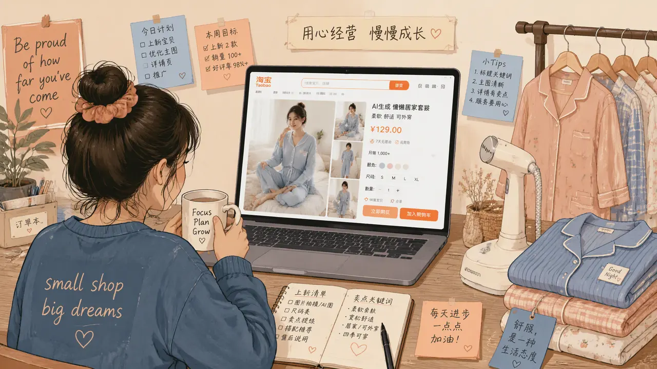 淘宝模特生成ai入门实录：一个C店新手的第一个月