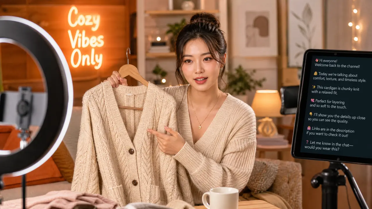 ai模特服装讲解怎么做才带货？妈妈装直播间的实战