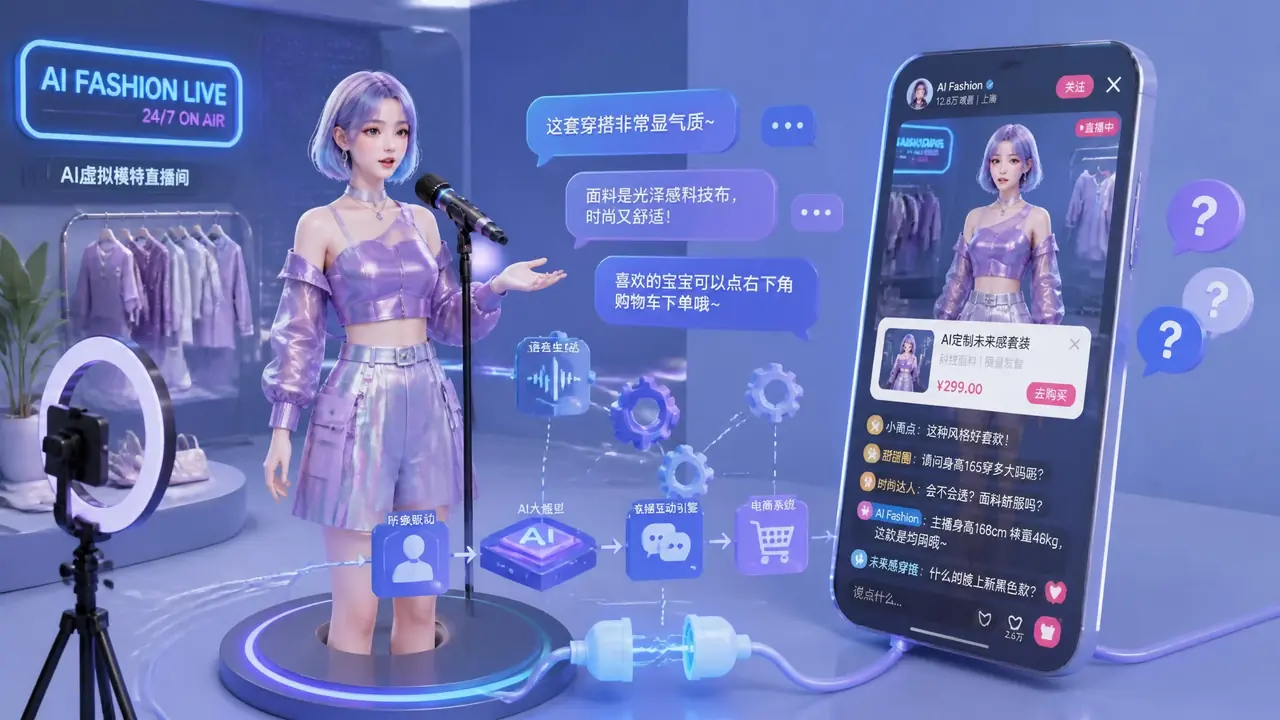 ai模特视频对话怎么落地？直播运营实测：让AI模特开口讲款的流程、成本和边界