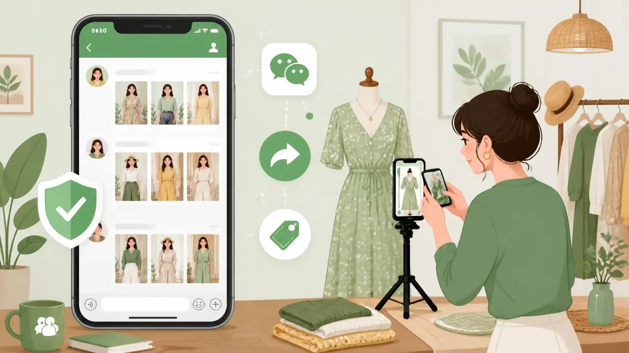 微信模特ai发朋友圈卖货实测：私域女装卖家的出图流程和合规底线